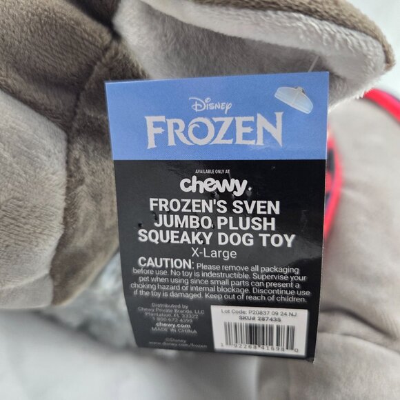 Disney Chewy Frozen Sven Dog Stuffed Toy - 26" From Snout to Tail - Picture 8 of 8